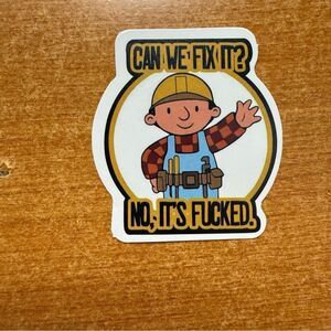 Funny‎ Construction Worker Sticker
